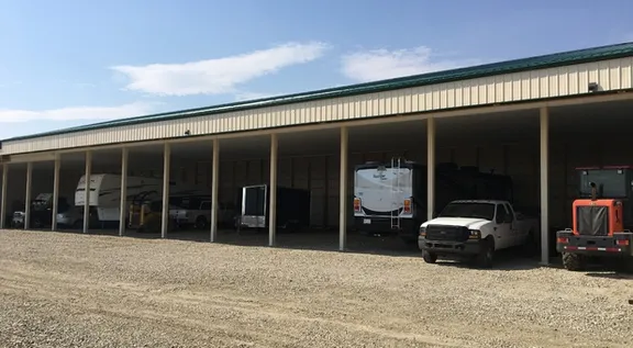 Large car storage units at Uncle Bob's